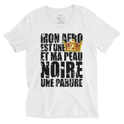 TS Mon afro Blanc - Noir