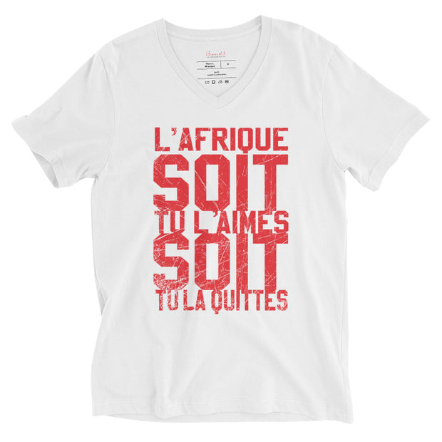 TS L'Afrique tu l'aimes Blanc - Rouge